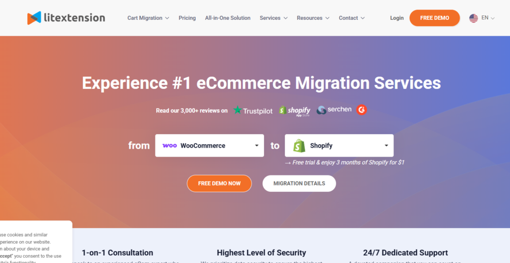 LitExtension home page migration services